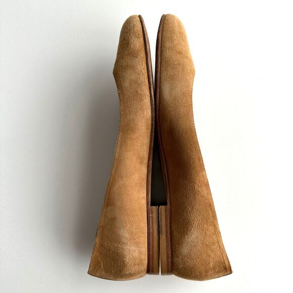 Margaux Classic Camel Suede Loafers - Picture 4 of 10